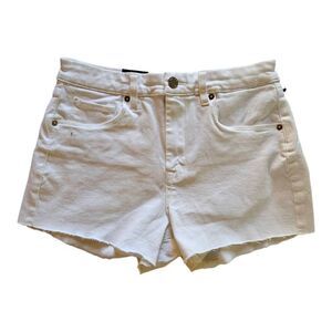 BLANK NYC The Barrow Vintage High Rise Denim Short Great White 28